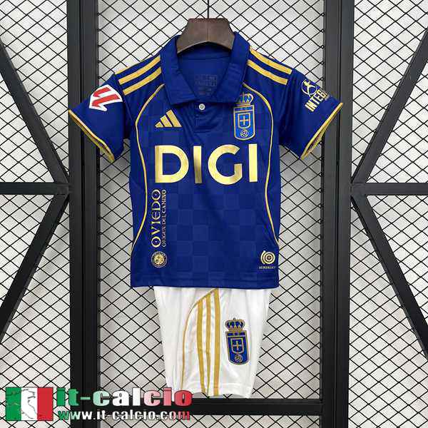 Maglie Calcio Oviedo Prima Bambini 25 26