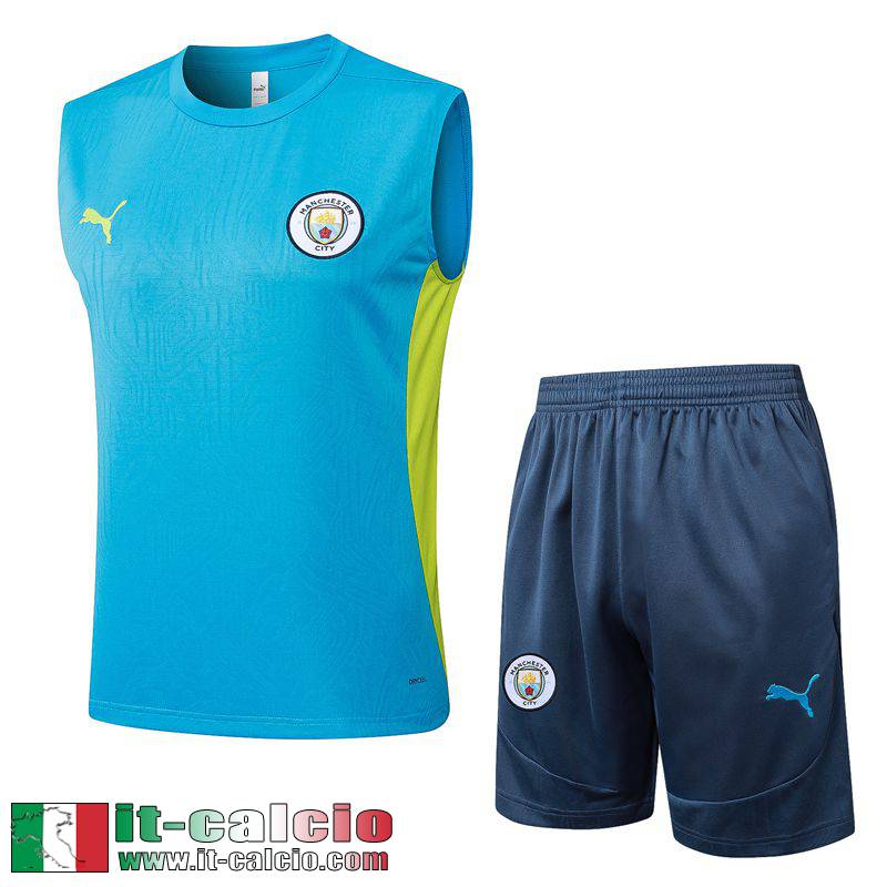 Maglietta senza maniche Manchester City Uomo 2025 2026 H446