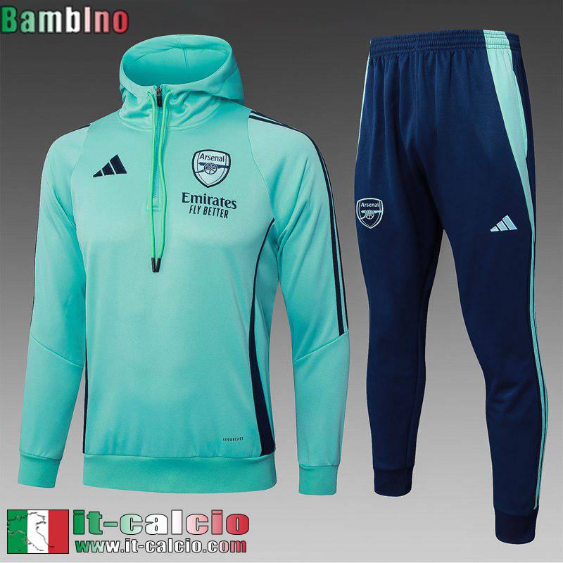 Kit: Tute Calcio - Cappuccio Hoodie Arsenal Bambino 25 26 C623