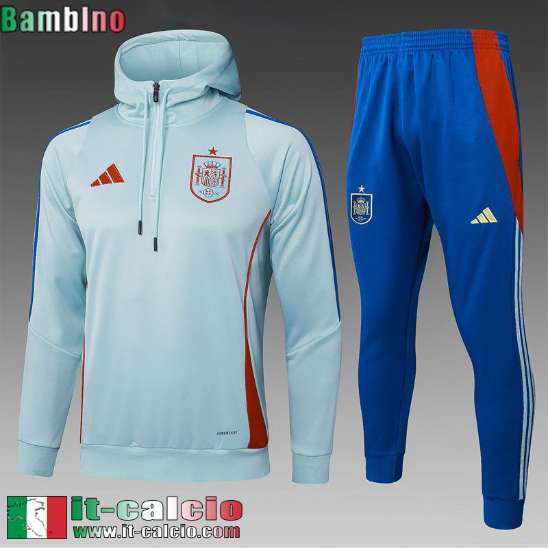 Kit: Tute Calcio - Cappuccio Hoodie Spagna Bambino 25 26 C632