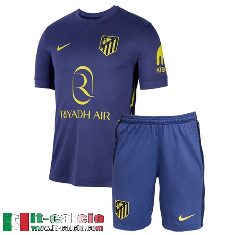 Maglie Calcio Atletico Madrid Seconda Bambini 25 26