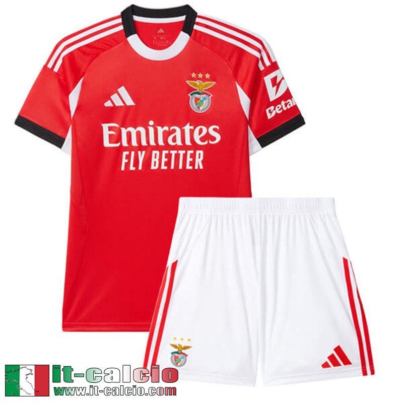 Maglie Calcio Benfica Prima Bambini 25 26
