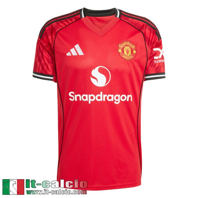 Maglie Calcio Manchester United Prima Uomo 25 26