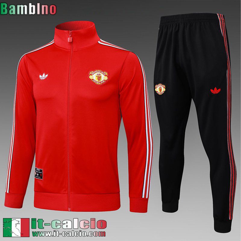KIT: Full-Zip Giacca Manchester United Bambini 25 26 C767