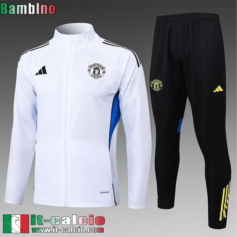 KIT: Full-Zip Giacca Manchester United Bambini 25 26 C771