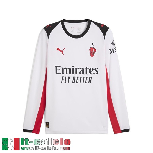 Maglie Calcio AC Seconda Uomo Manica Lunga 25 26