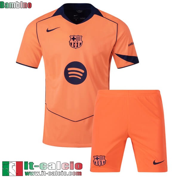 Maglie Calcio Barcellona Terza Bambini 25 26