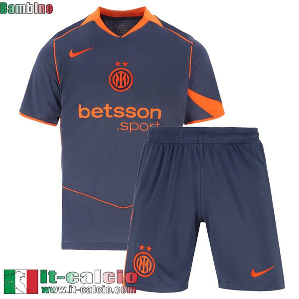 Maglie Calcio Inter Milan Terza Bambini 25 26