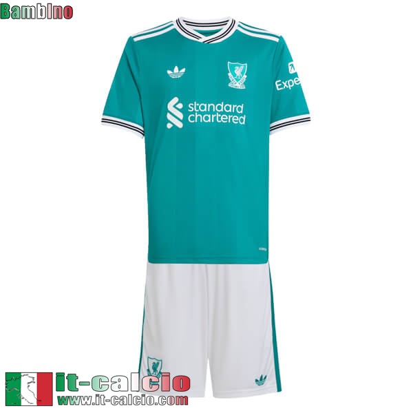 Maglie Calcio Liverpool Terza Bambini 25 26 Maglie Calcio Liverpool Terza Bambini 25 26