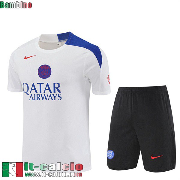 KIT: Magliette a maniche PSG Bambini 25 26 H688