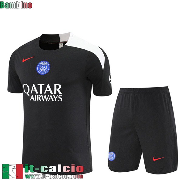 KIT: Magliette a maniche PSG Bambini 25 26 H689