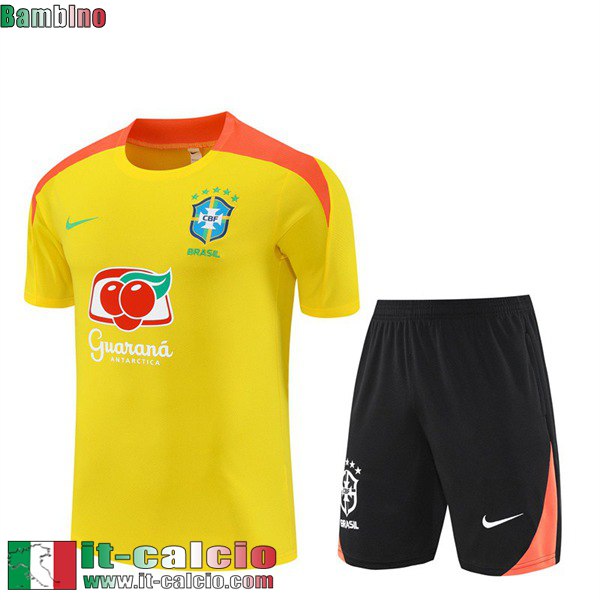 KIT: Magliette a maniche Brasile Bambini 25 26 H690