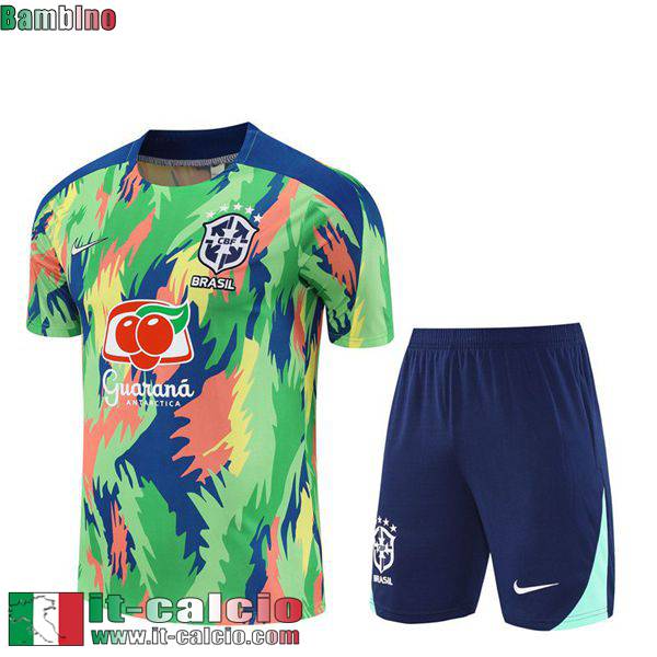 KIT: Magliette a maniche Brasile Bambini 25 26 H691