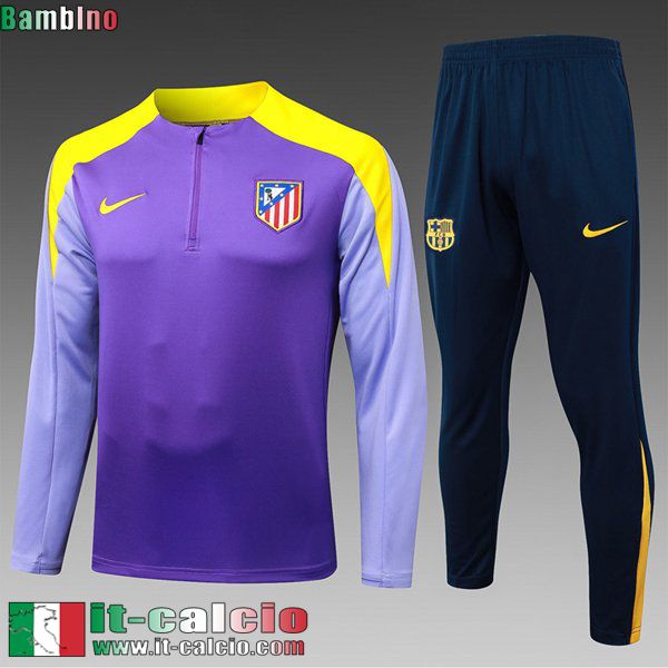 KIT: Tute Calcio Atletico Madrid Bambini 25 26 C896