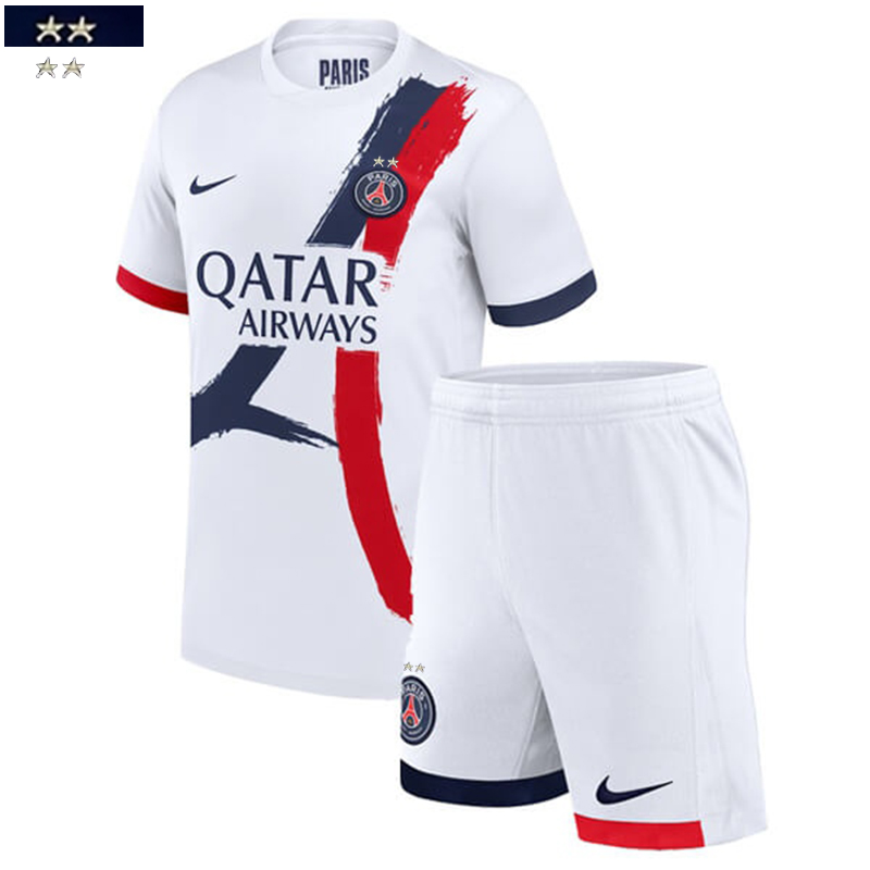 Maglie Calcio PSG 2-stelle Seconda Bambini 25 26