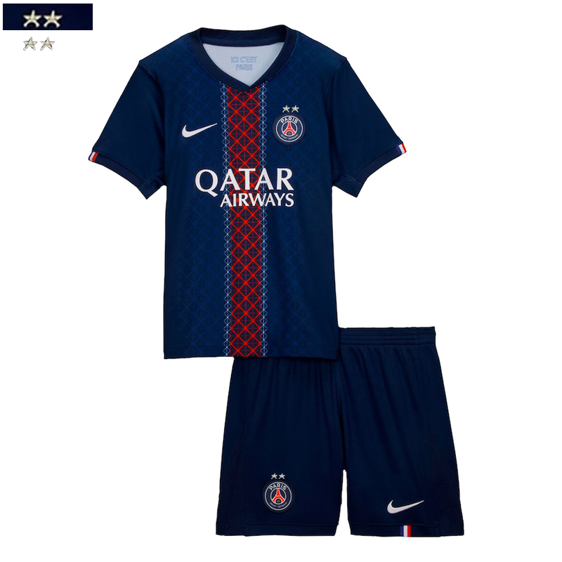 Maglie Calcio PSG 2-stelle Prima Bambino 25 26