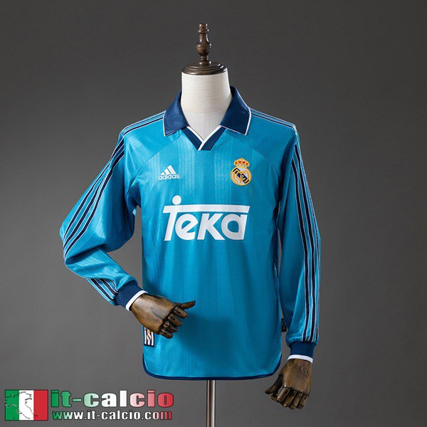 Retro Maglie Calcio Real Madrid Seconda Uomo Maniche Lunghe 99 00 FG1302
