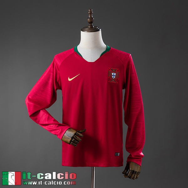 Retro Maglie Calcio Portogallo Prima Uomo Maniche Lunghe 2018 FG1308