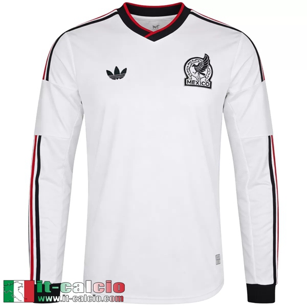 Maglie Calcio Messico Seconda Uomo Maniche Lunghe Coppa Del Mondo 2026