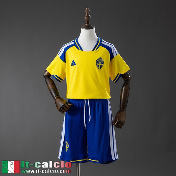 Maglie Calcio Svezia Prima Bambini 2026