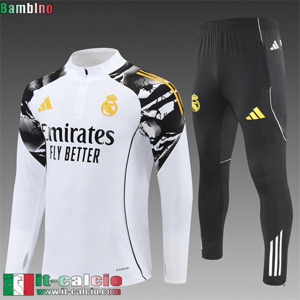 KIT: Tute Calcio Real Madrid Bambini 25 26 C1012