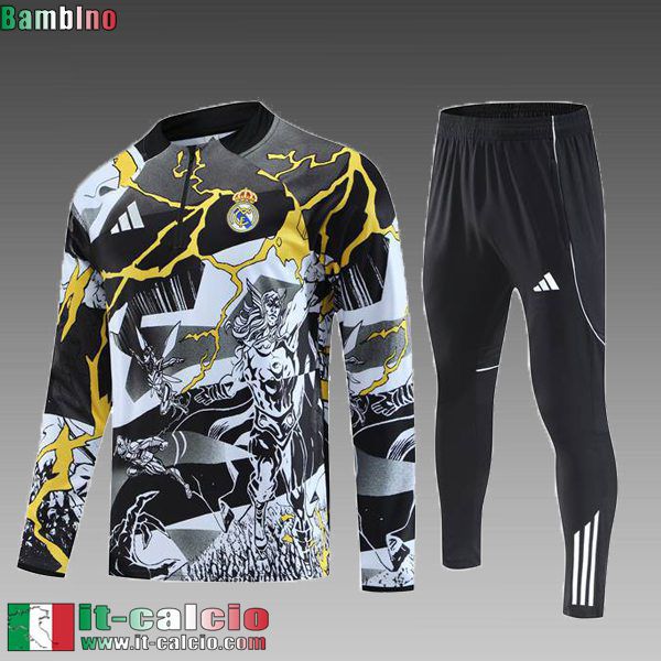KIT: Tute Calcio Real Madrid Bambini 25 26 C1018