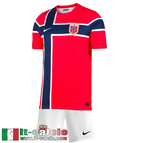 Maglie Calcio Norvegia Prima Bambini Coppa del Mondo 2026