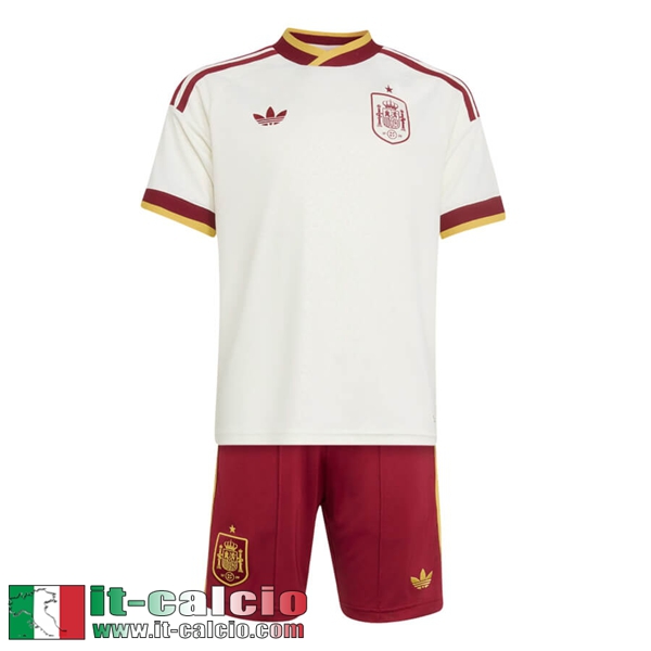 Maglie Calcio Spagna Seconda Bambini Coppa del Mondo 2026