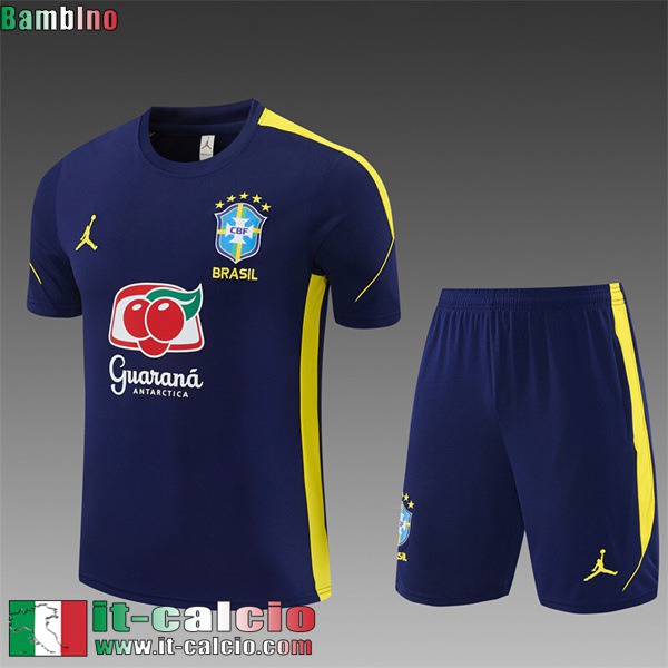 kit: maglietta a maniche senza Brasile Bambini 26 27 H889