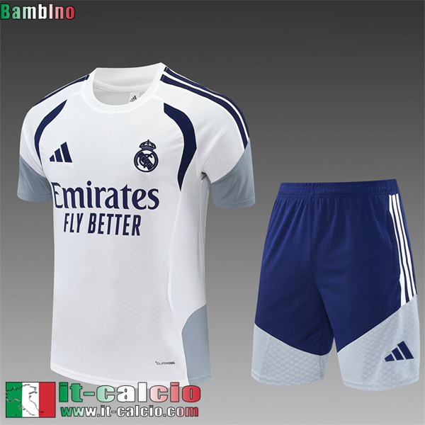 kit: maglietta a maniche senza Real Madrid Bambini 26 27 H893