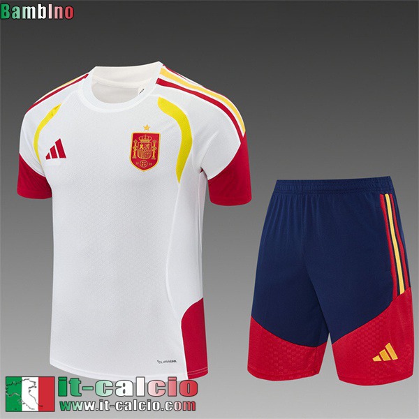 kit: maglietta a maniche senza Spagna Bambini 26 27 H897