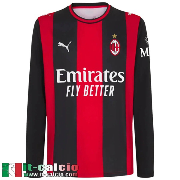 Maglia Calcio AC Milan Prima Uomo Maniche Lunghe 26 27