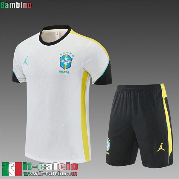 KIT:Magliette a maniche corte Brasile Bambini 26 27 H950