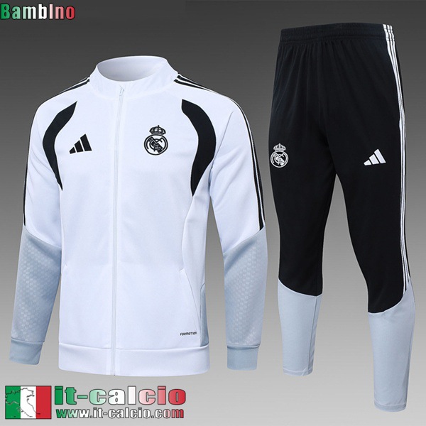 KIT:Full-Zip Giacca Real Madrid Bambini 26 27 C1098