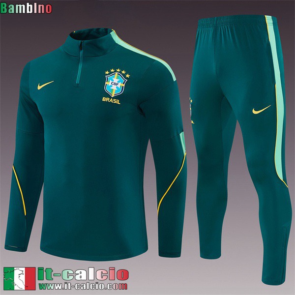 KIT:Tute Calcio Brasile Bambini 26 27 C1120