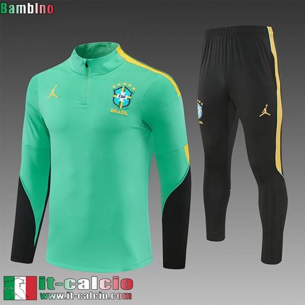 KIT:Tute Calcio Brasile Bambini 26 27 C1130