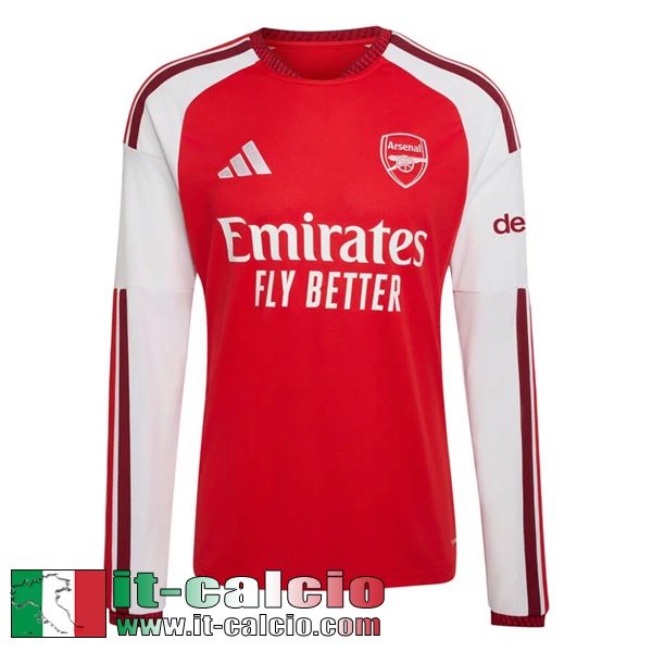 Maglie Calcio Arsenal Prima Uomo Maniche Lunghe 26 27
