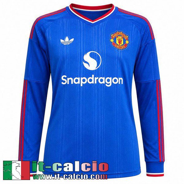 Maglie Calcio Manchester United Seconda Uomo Maniche Lunghe 26 27