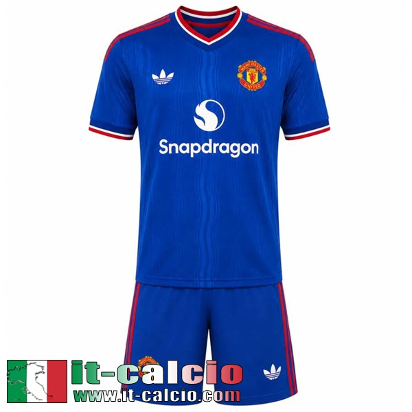 Maglie Calcio Manchester United Seconda Bambini 26 27