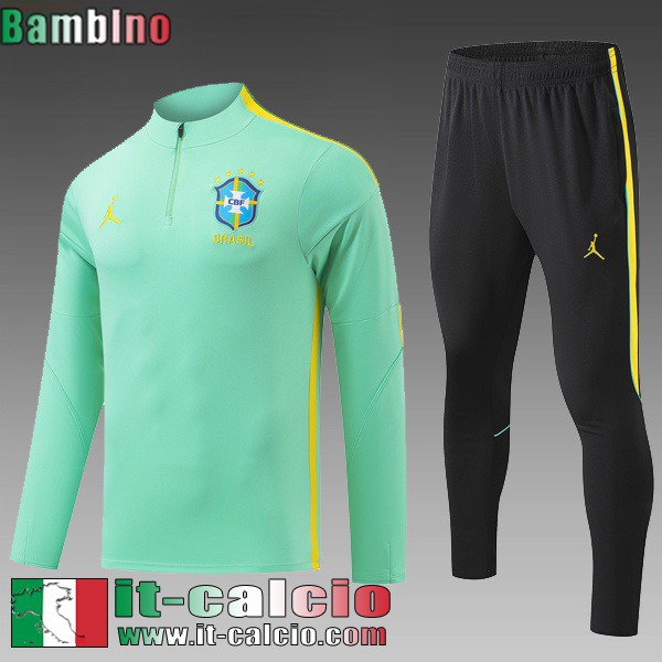 KIT: Tute Calcio Brasile Bambini 26 27 C1180