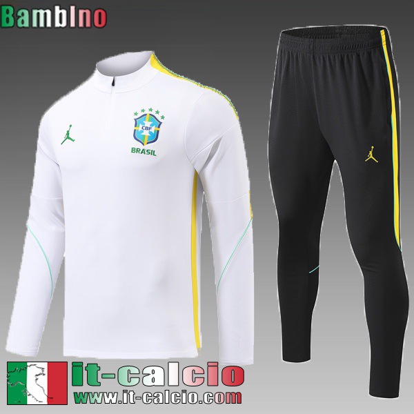 KIT: Tute Calcio Brasile Bambini 26 27 C1181