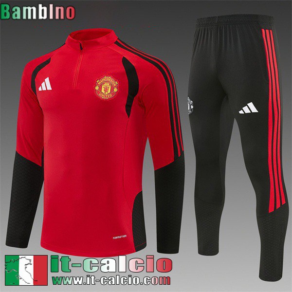 KIT: Tute Calcio Manchester United Bambini 26 27 C1195