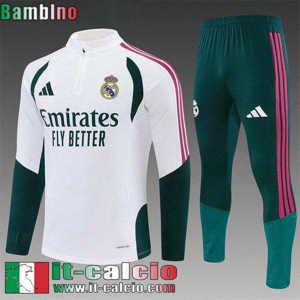 KIT: Tute Calcio Real Madrid Bambini 26 27 C1204