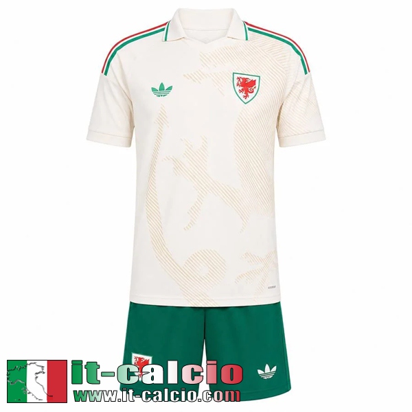 Maglie Calcio Galles Seconda Bambini 2026