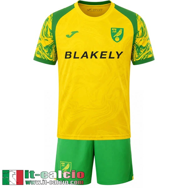 Maglie Calcio Norwich City Prima Bambini 26 27