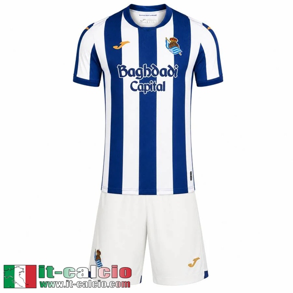 Maglie Calcio Real Sociedad Prima Bambini 26 27