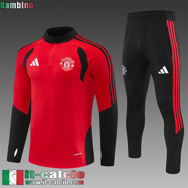 KIT: Tute Calcio Manchester United Bambini 26 27 C1269