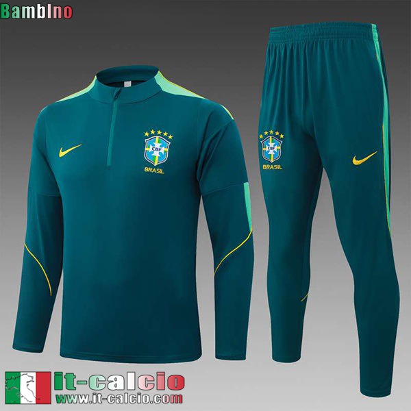 KIT: Tute Calcio Brasile Bambini 26 27 C1282