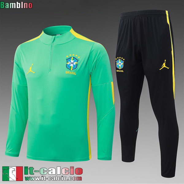 KIT: Tute Calcio Brasile Bambini 26 27 C1299