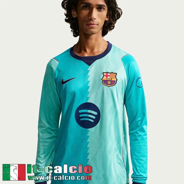Maglie Calcio Barcellona Terza Uomo Maniche Lunghe 26 27